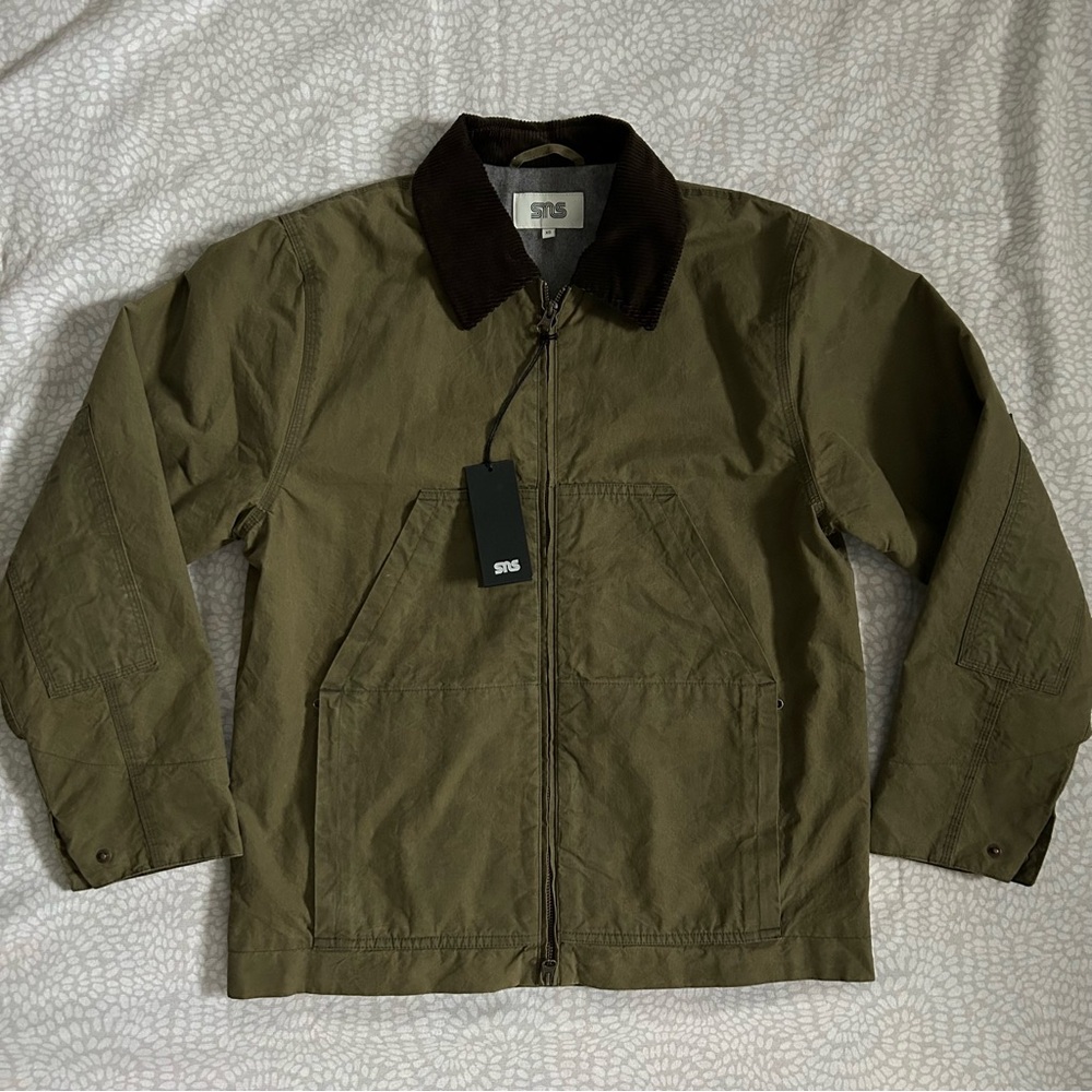 SneakersnStuff “SNS” Waxed Cotton Construction Jacket Size XSmall - Picture 2 of 6
